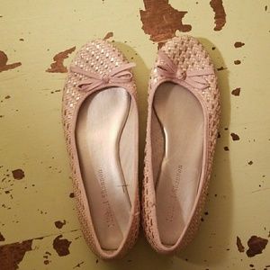 Pink flats